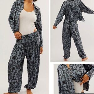 Intimately Free People Balsam Floral 2-Piece Lounge Set NWT M Boho FP